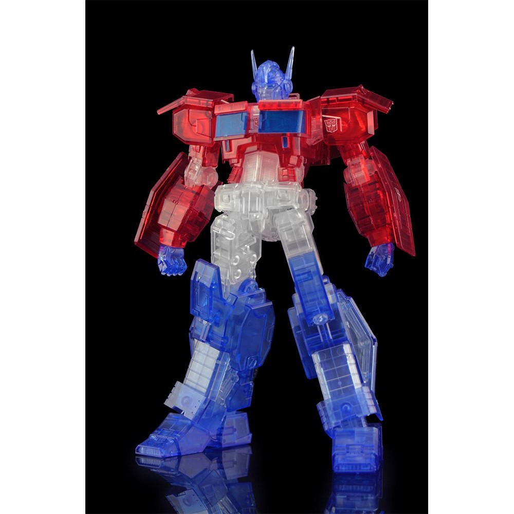 FLAME TOYS TRANSFORMERS OPTIMUS PRIME CLEAR MODEL KIT ACTION FIGURE