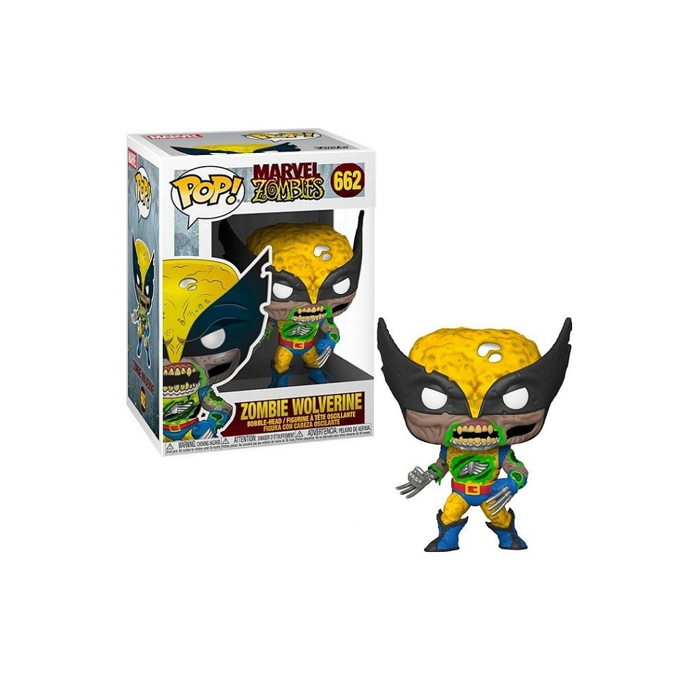 FUNKO POP! MARVEL ZOMBIE WOLVERINE BOBBLE HEAD FIGURE FUNKO