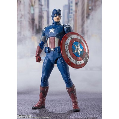 AVENGERS ASSEMBLE CAPITAN AMERICA S.H. FIGUARTS ACTION FIGURE BANDAI