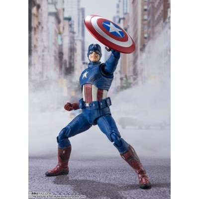 BANDAI AVENGERS ASSEMBLE CAPTAIN AMERICA S.H. FIGUARTS ACTION FIGURE