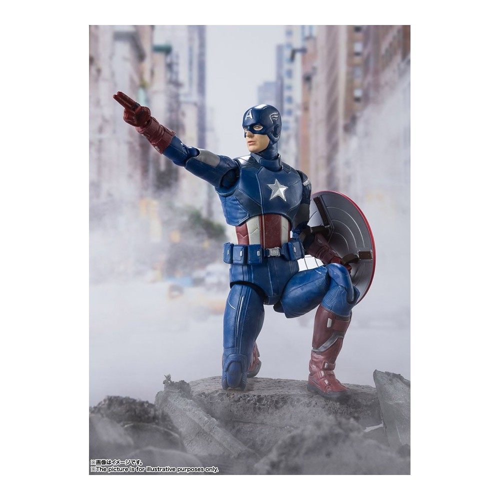 AVENGERS ASSEMBLE CAPITAN AMERICA S.H. FIGUARTS ACTION FIGURE BANDAI