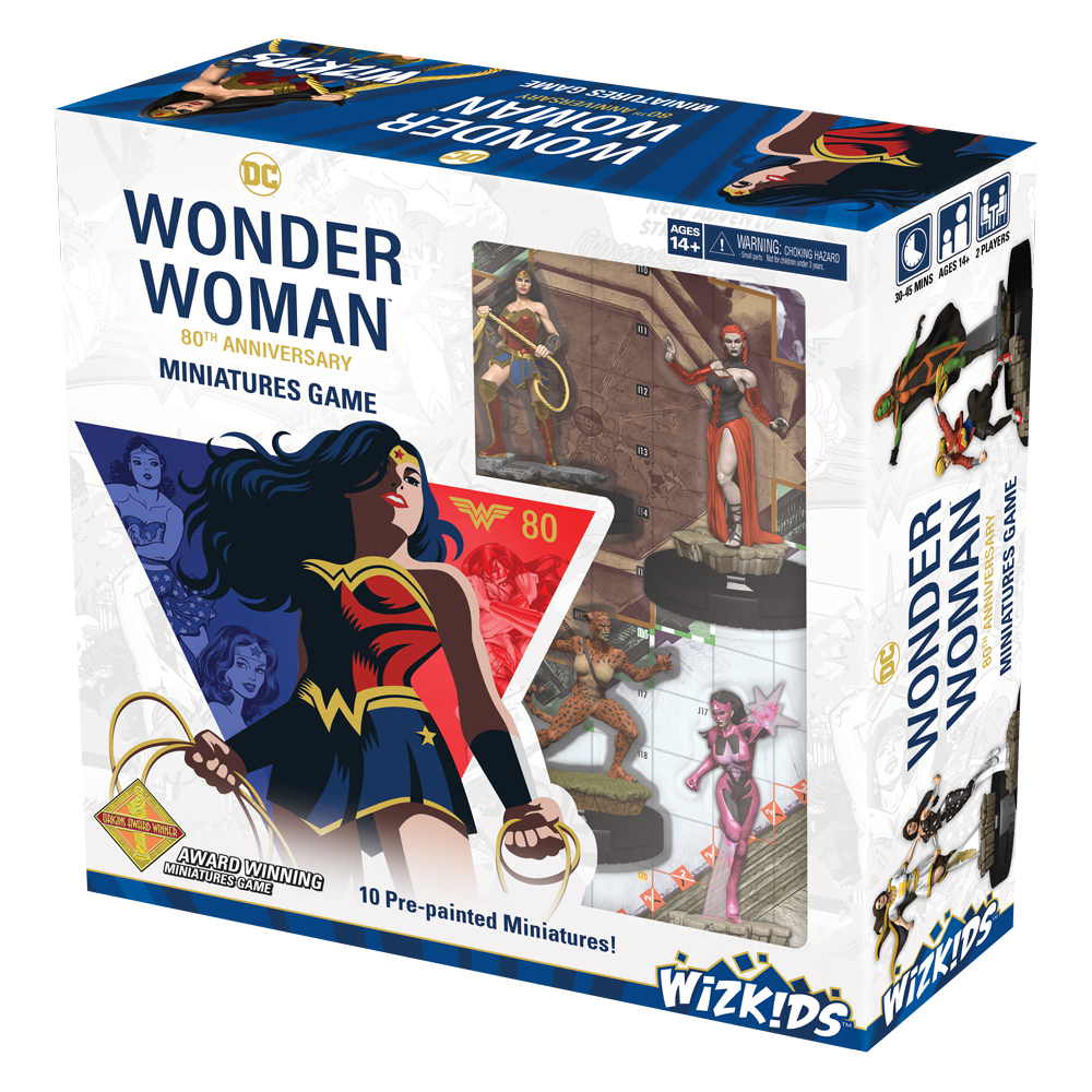 WIZKIDS DC COMICS HEROCLIX WONDER WOMAN 80TH ANNIVERSARY STARTER SET