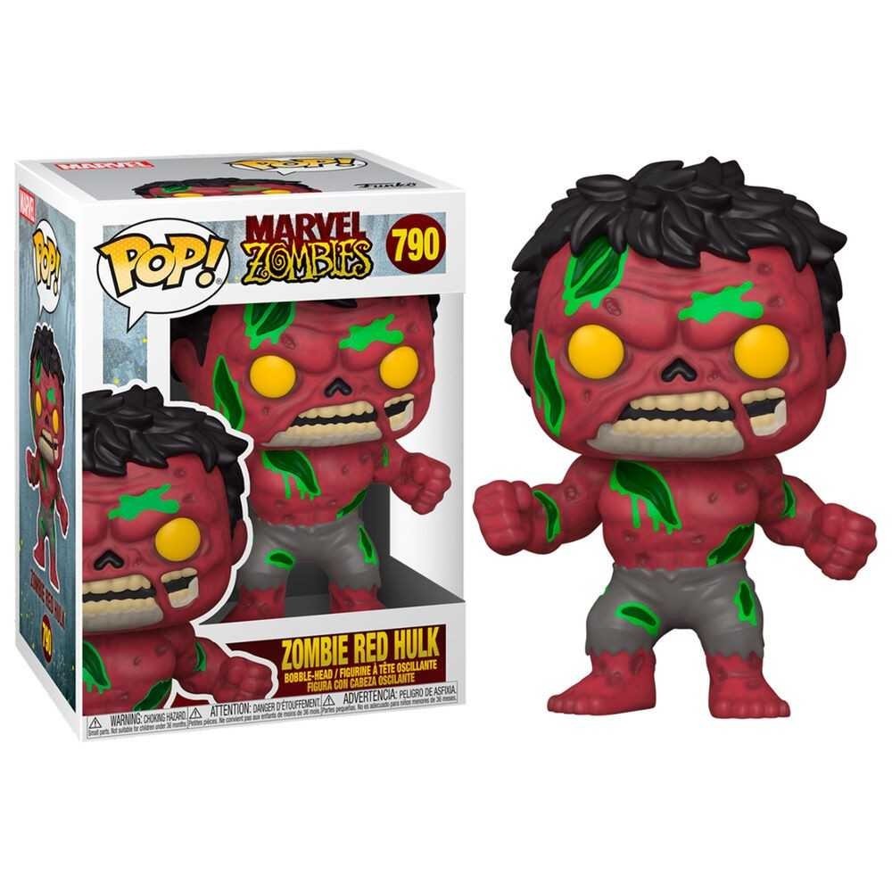 FUNKO POP! MARVEL ZOMBIE RED HULK BOBBLE HEAD FIGURE FUNKO