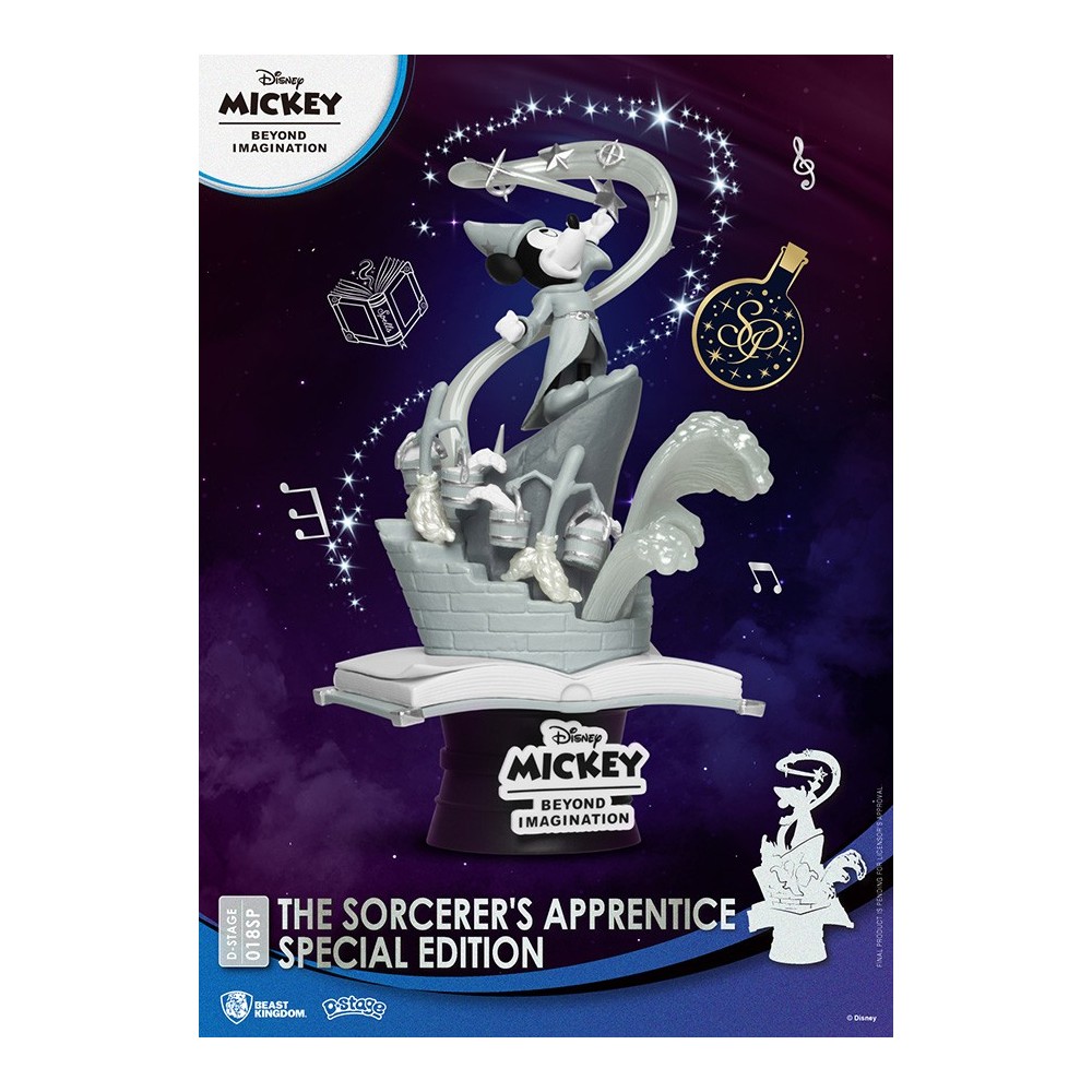 D-STAGE DISNEY MICKEY SORCERER APPRENTICE STATUA FIGURE DIORAMA BEAST KINGDOM
