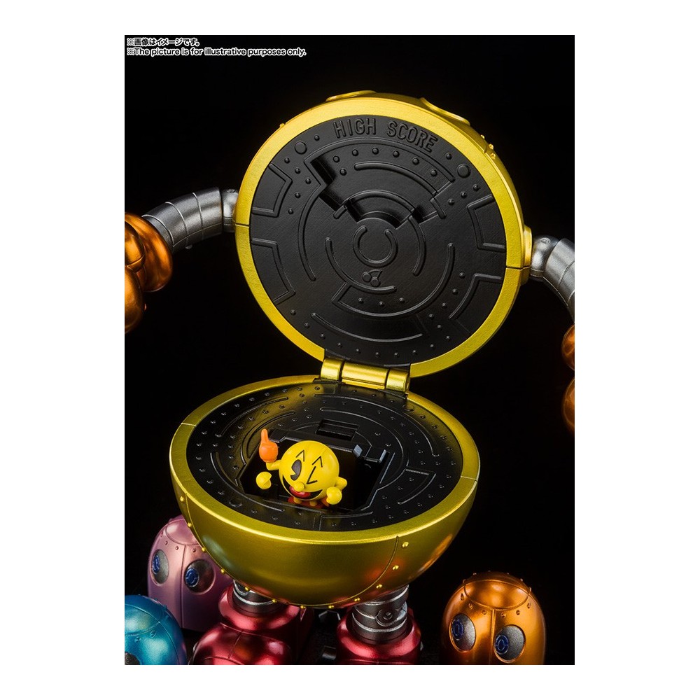 PAC-MAN CHOGOKIN DIECAST MODEL ACTION FIGURE BANDAI