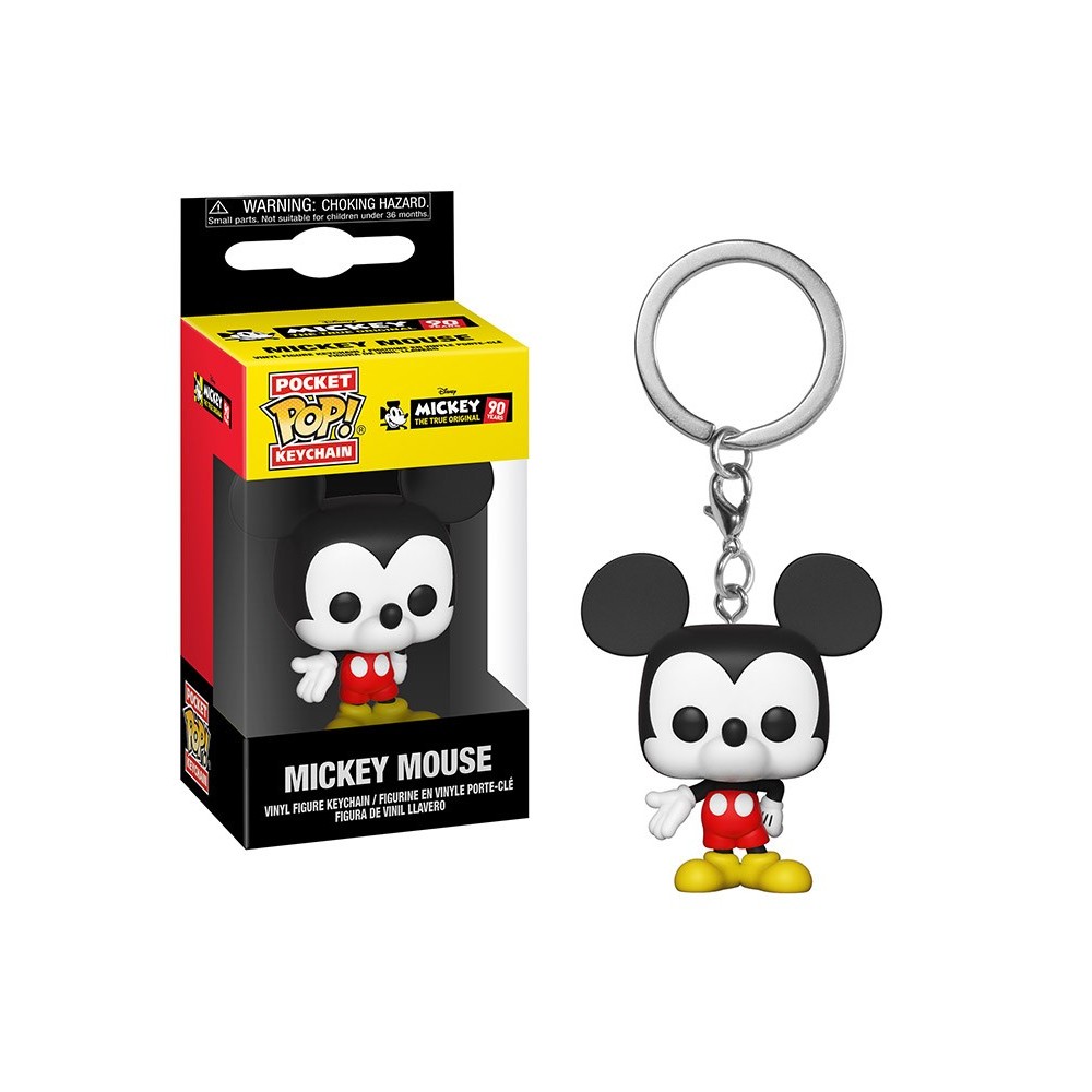 FUNKO DISNEY 90 YEARS MICKEY MOUSE POCKET POP! KEYCHAIN PORTACHIAVI