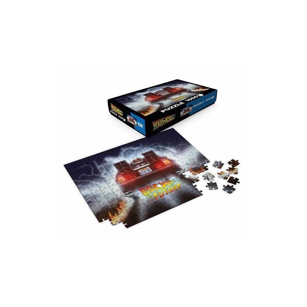 BACK TO THE FUTURE DELOREAN OUT A TIME 1000 PIECES PEZZI JIGSAW PUZZLE 48x68cm SD TOYS