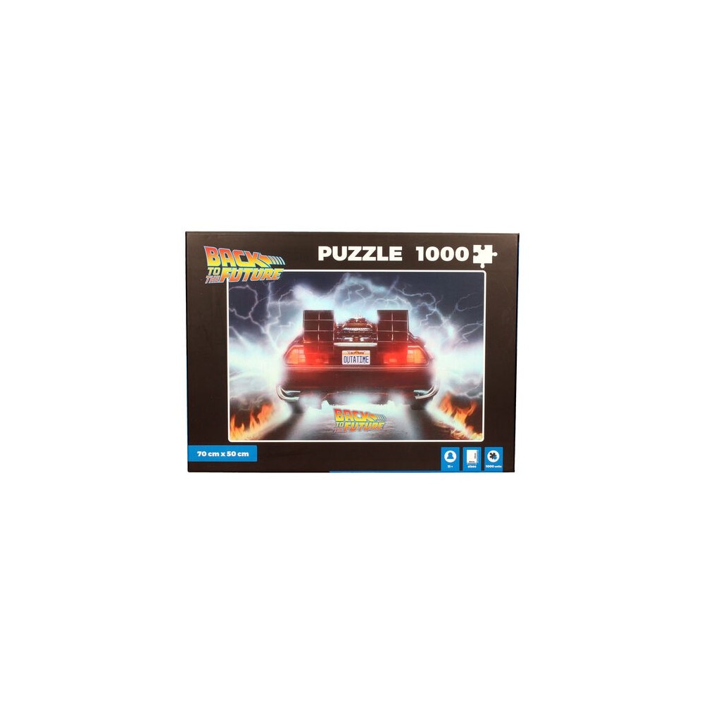 BACK TO THE FUTURE DELOREAN OUT A TIME 1000 PIECES PEZZI JIGSAW PUZZLE 48x68cm SD TOYS