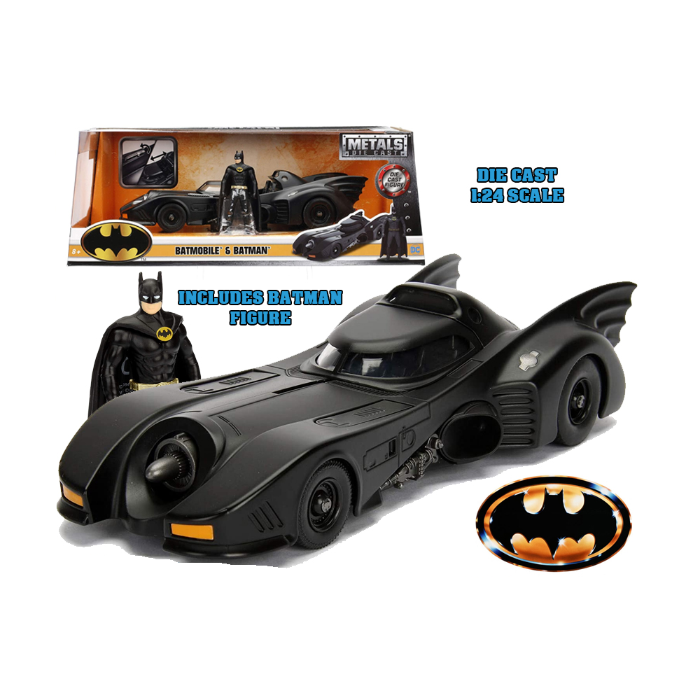 BATMAN THE MOVIE 1989 BATMOBILE DIE CAST 1/24 MODEL JADA TOYS