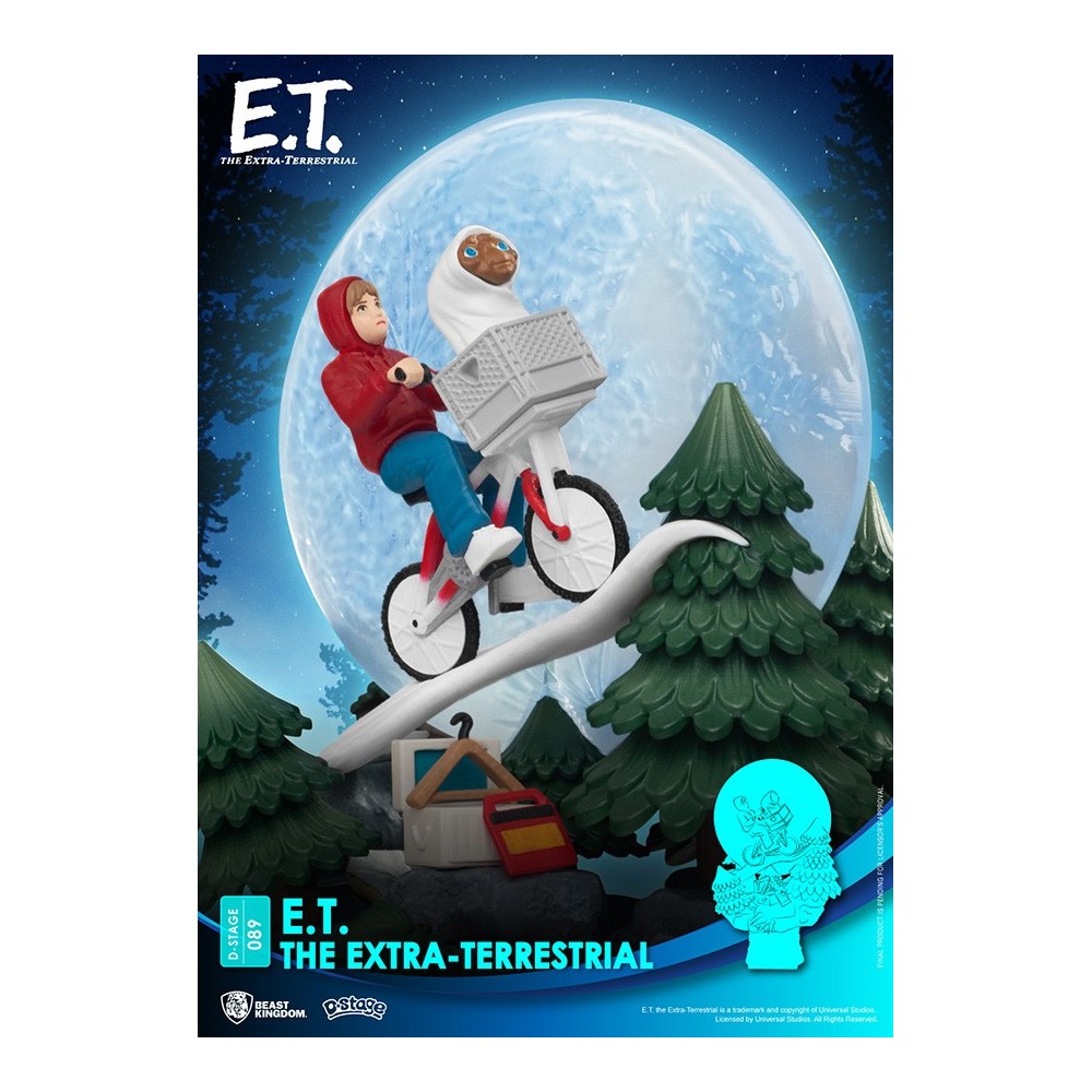 BEAST KINGDOM D-STAGE E.T. THE EXTRA-TERRESTRIAL STATUE FIGURE DIORAMA