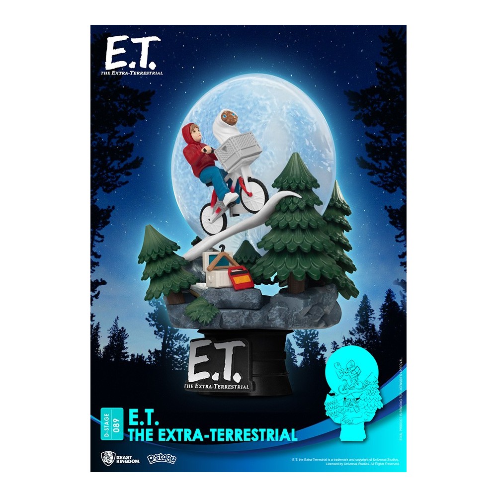 BEAST KINGDOM D-STAGE E.T. THE EXTRA-TERRESTRIAL STATUE FIGURE DIORAMA