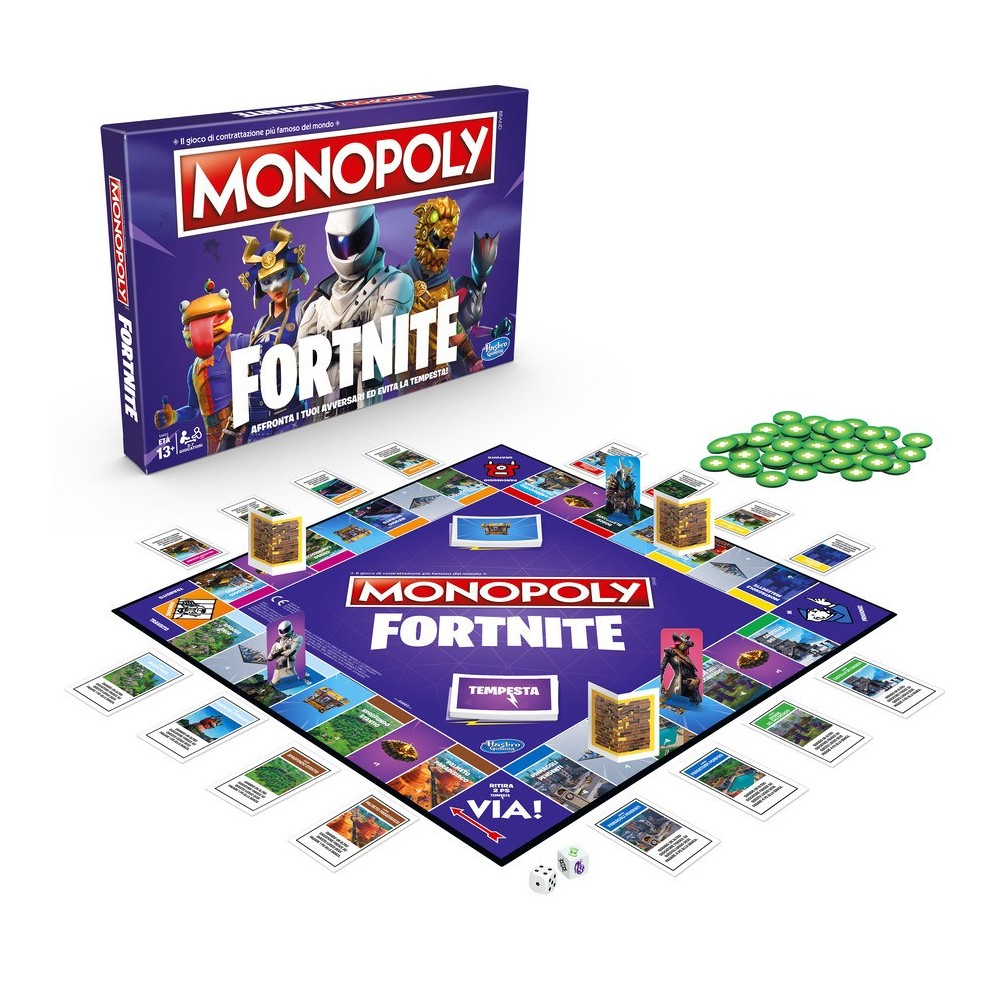 HASBRO MONOPOLY FORTNITE REFRESH GIOCO DA TAVOLO ITALIANO