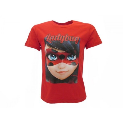 MAGLIA T SHIRT MIRACULOUS LADYBUG ROSSA
