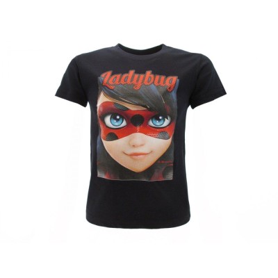 MAGLIA T SHIRT MIRACULOUS LADYBUG BLU NAVY