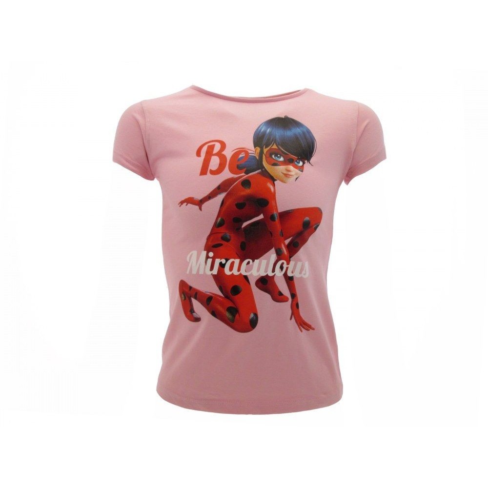 MAGLIA T SHIRT MIRACULOUS LADYBUG PINK