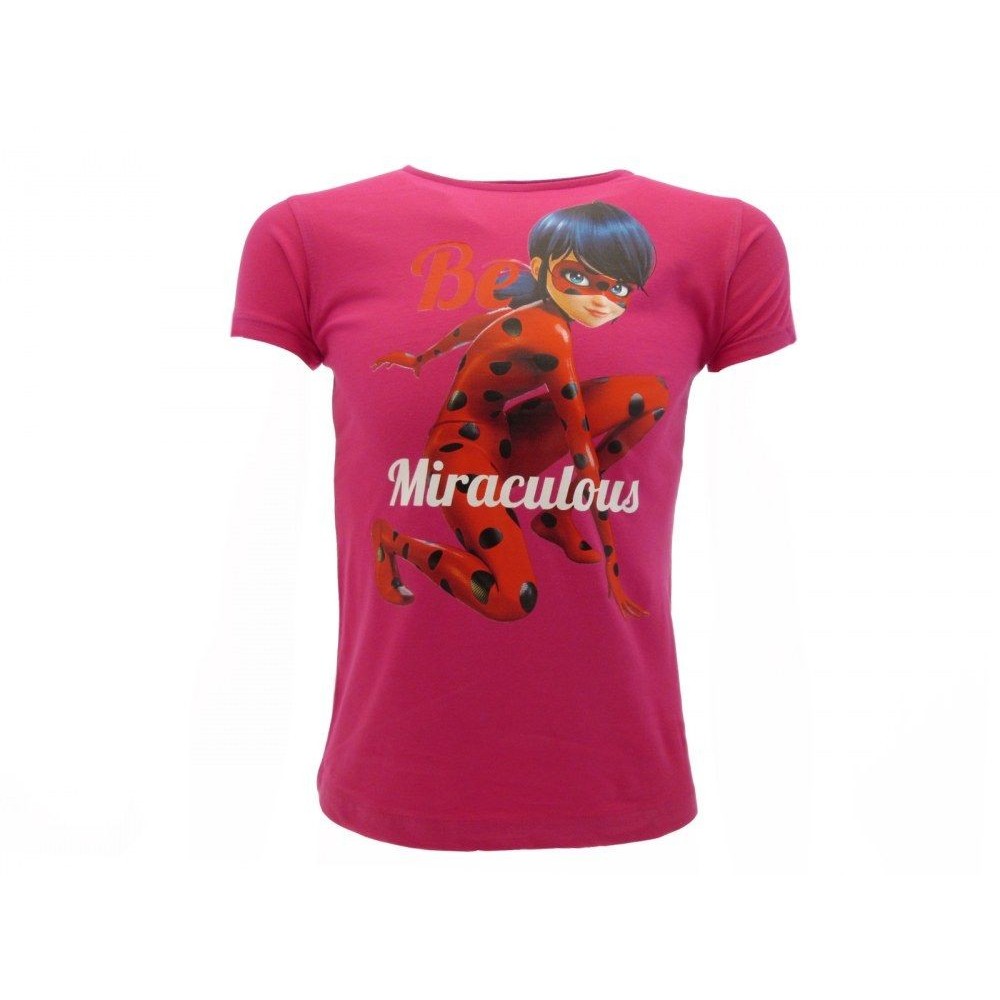 MAGLIA T SHIRT MIRACULOUS LADYBUG FUCHSIA