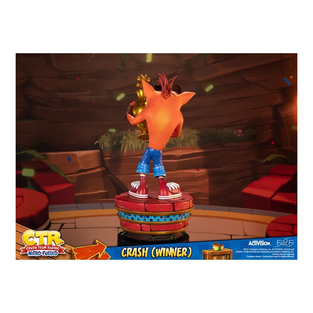 FIRST4FIGURES CTR CRASH TEAM RACING CRASH BANDICOOT WINNER STATUE FIGURE