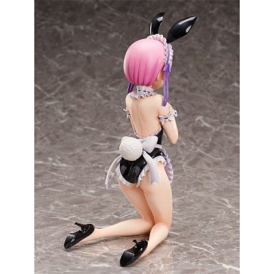 RE:ZERO RAM BARE LEG BUNNY STATUA 1/4 PINK HAIR FIGURE FREEING