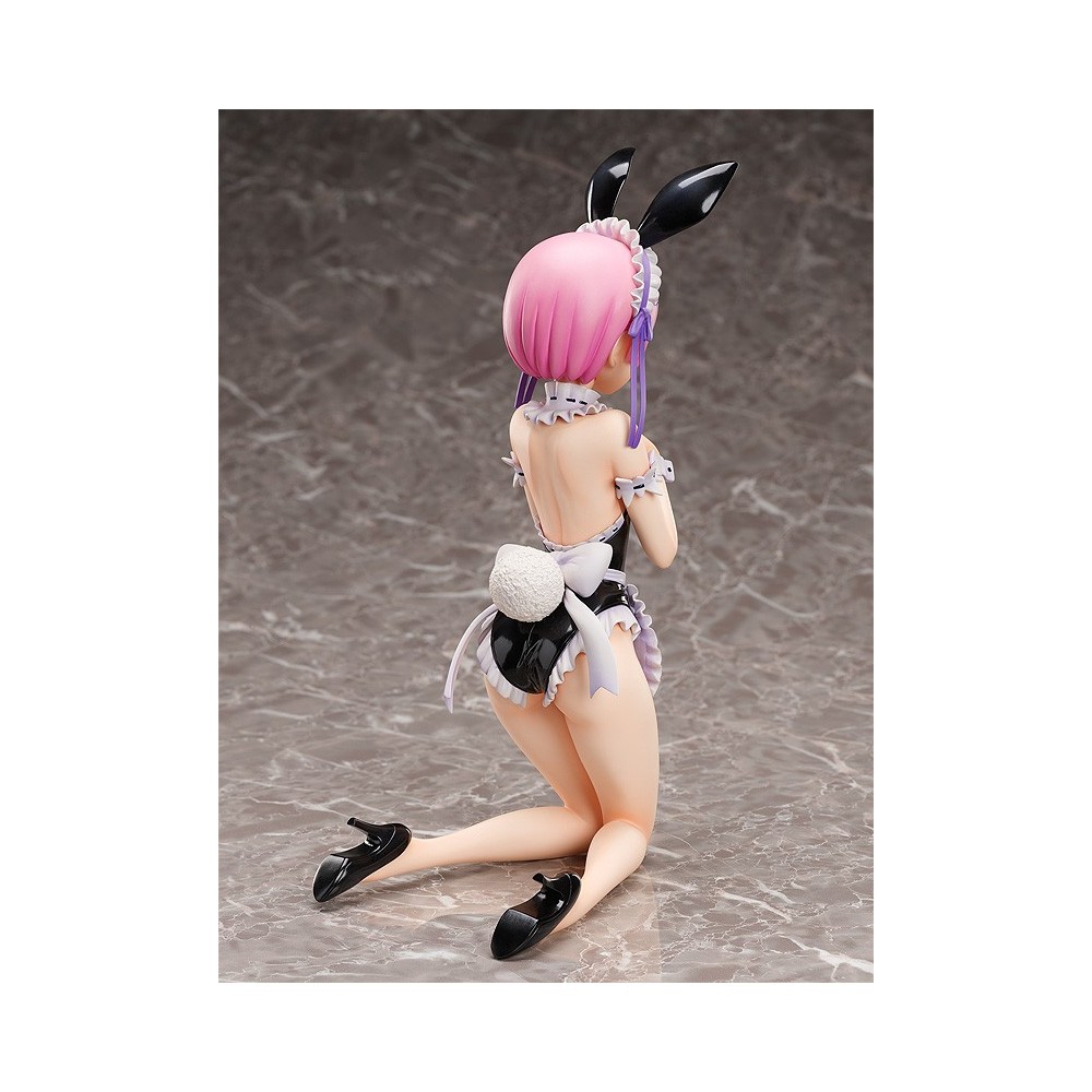 RE:ZERO RAM BARE LEG BUNNY STATUA 1/4 PINK HAIR FIGURE FREEING