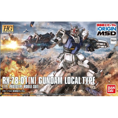 HIGH GRADE HG GUNDAM LOCAL TYPE ORIGIN 1/144 MODEL KIT ACTION FIGURE BANDAI